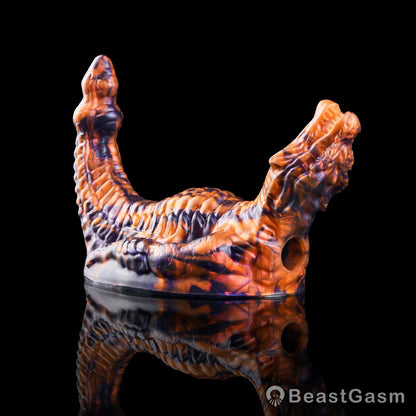 🎠 Tailflame Dragon Rider: Wearable Dual-Head Grinder - BeastGasm