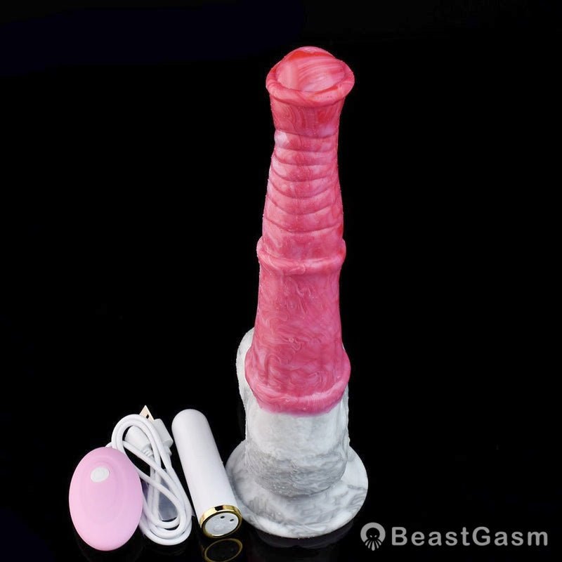 🐴 Taranus Vibrating Minotaur Dildo – Huge 9.6 - Inch for Deep Satisfaction - BeastGasm