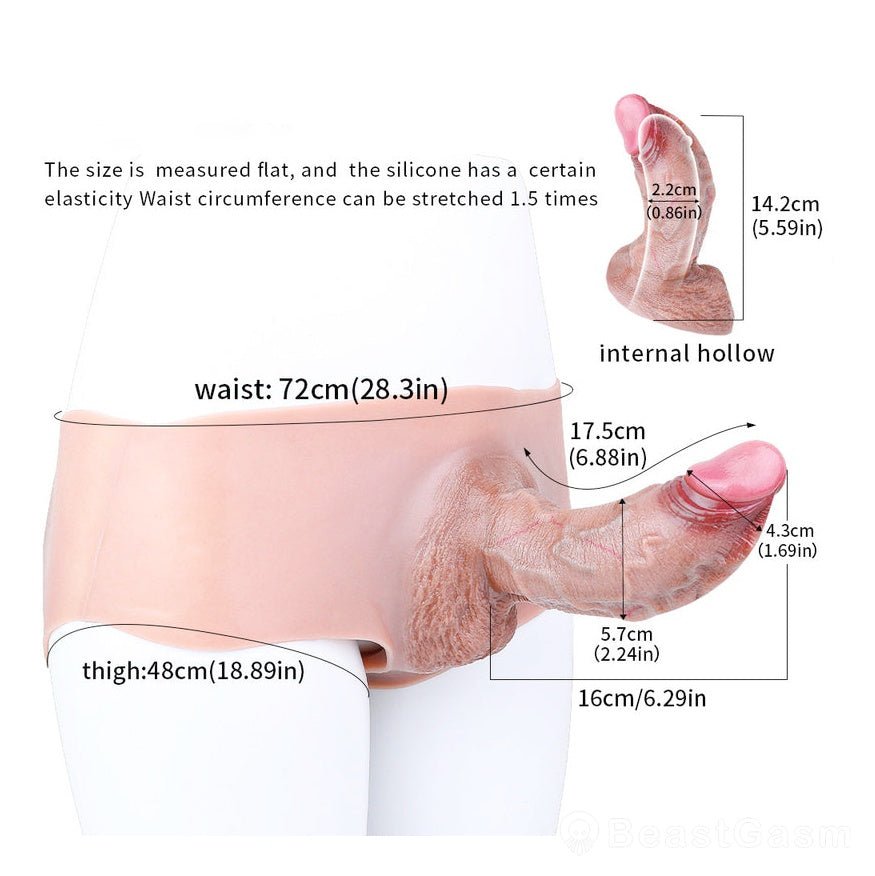 Thick Realistic Penis Sleeve Pants – Extreme Girth Extender ⚡ - BeastGasm