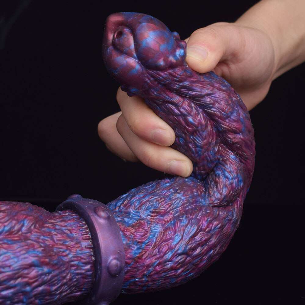 🐎 😈 Thick Ribbed Horse Dildo – 16.85” Fantasy Toy for Deep Play - BeastGasm