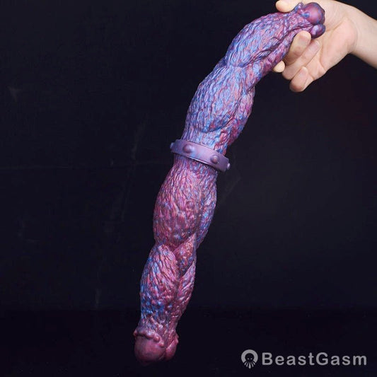 🐎 😈 Thick Ribbed Horse Dildo – 16.85” Fantasy Toy for Deep Play - BeastGasm