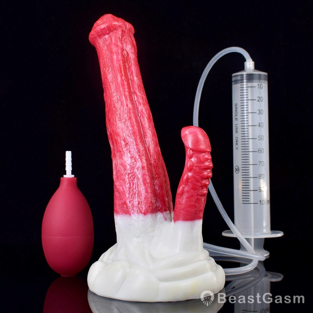 🐴 Thoros - 8.2” Ejaculating Horse Dildo with G - Spot Stimulation - BeastGasm