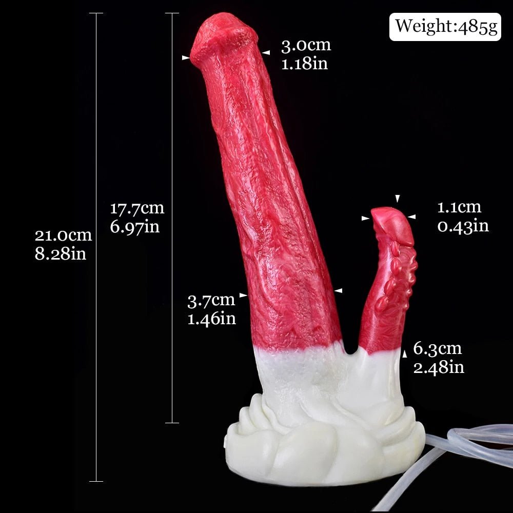 🐴 Thoros - 8.2” Ejaculating Horse Dildo with G - Spot Stimulation - BeastGasm