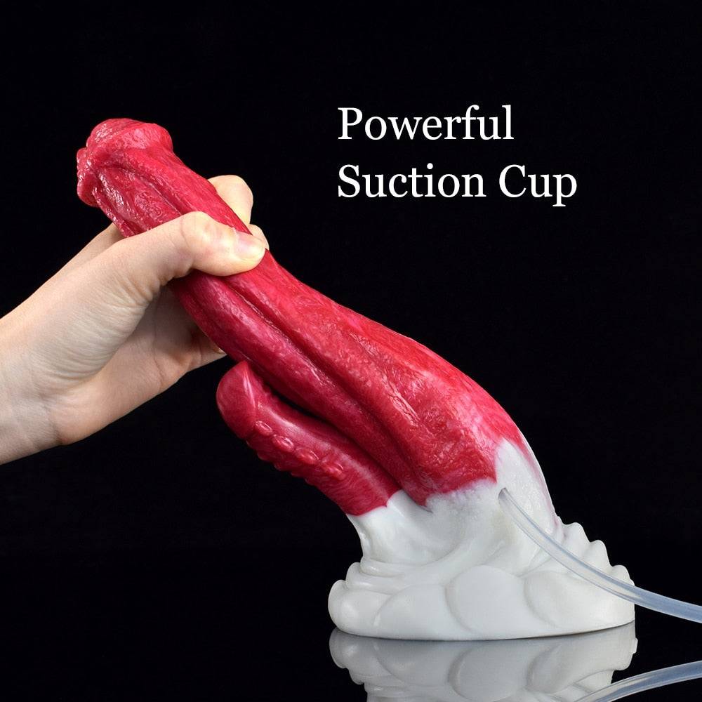 🐴 Thoros - 8.2” Ejaculating Horse Dildo with G - Spot Stimulation - BeastGasm