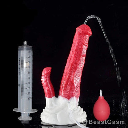 🐴 Thoros - 8.2” Ejaculating Horse Dildo with G - Spot Stimulation - BeastGasm