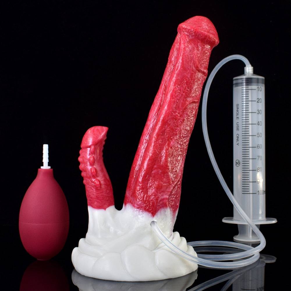🐴 Thoros - 8.2” Ejaculating Horse Dildo with G - Spot Stimulation - BeastGasm