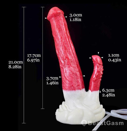 🐴 Thoros - 8.2” Ejaculating Horse Dildo with G - Spot Stimulation - BeastGasm