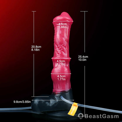 Tikbalang Inflatable Horse Dildo: Scarred Squirting Power 🐎 - BeastGasm