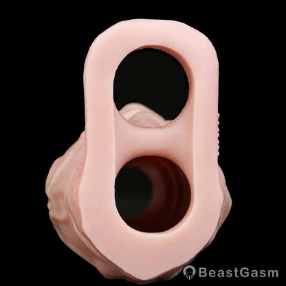 Titan Grip Penis Sleeve 🐉 Soft Silicone, Big Girth Thrills - BeastGasm