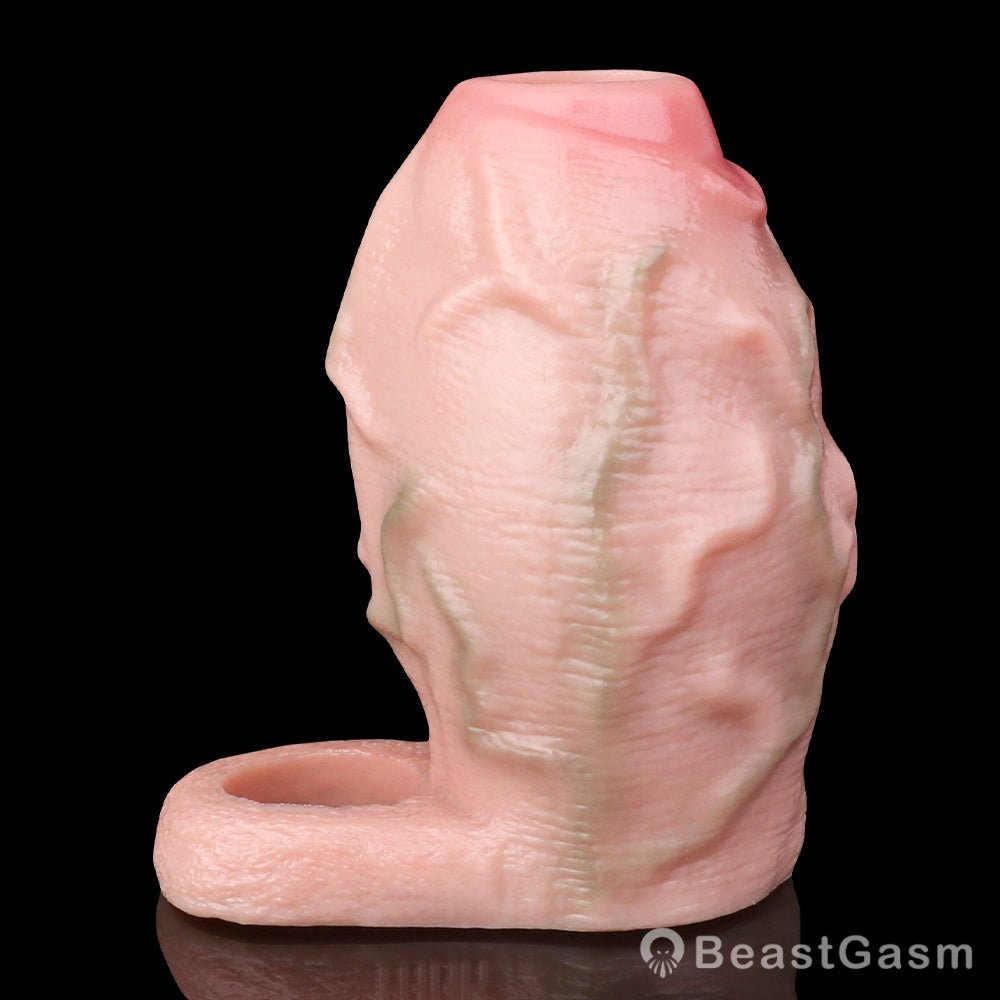 Titan Grip Penis Sleeve 🐉 Soft Silicone, Big Girth Thrills - BeastGasm