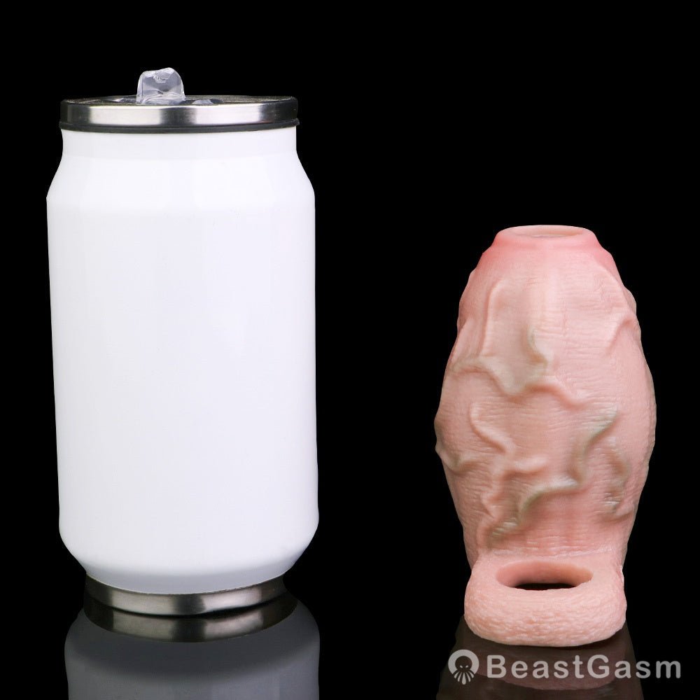 Titan Grip Penis Sleeve 🐉 Soft Silicone, Big Girth Thrills - BeastGasm