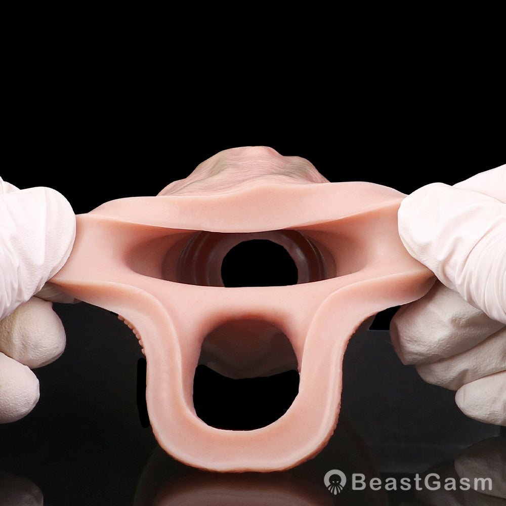 Titan Grip Penis Sleeve 🐉 Soft Silicone, Big Girth Thrills - BeastGasm