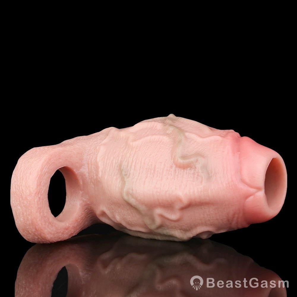 Titan Grip Penis Sleeve 🌑 Thick, Realistic, Thrilling Sensation - BeastGasm