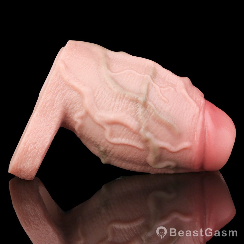 Titan Grip Penis Sleeve 🌑 Thick, Realistic, Thrilling Sensation - BeastGasm