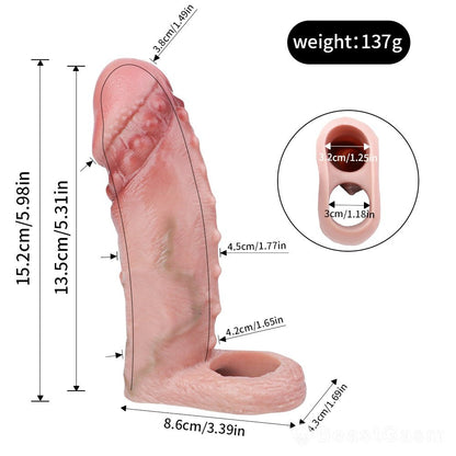 Titan Grip Spiked Penis Sleeve 🐺 Thick, Realistic, Thrilling - BeastGasm