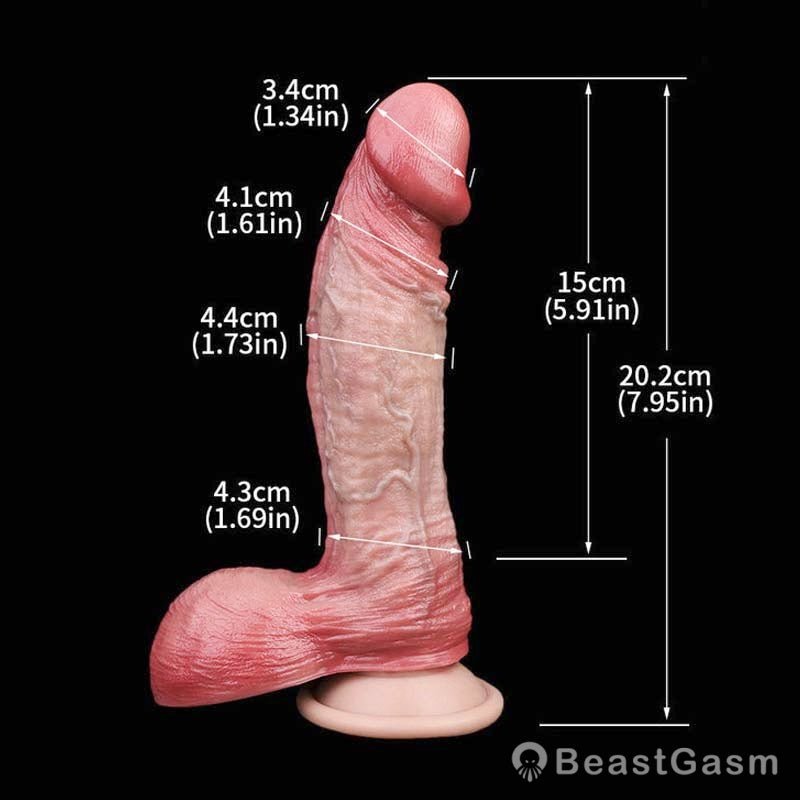 🗿 Titan Realistic Butt Plug Dildo 6 Inch Lifelike Silicone Toy - BeastGasm