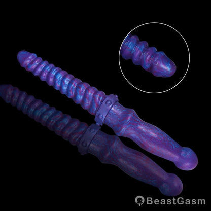 💙 Titan Twin Double Ended Fantasy Dildo | BeastGasm - BeastGasm