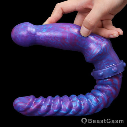 💙 Titan Twin Double Ended Fantasy Dildo | BeastGasm - BeastGasm