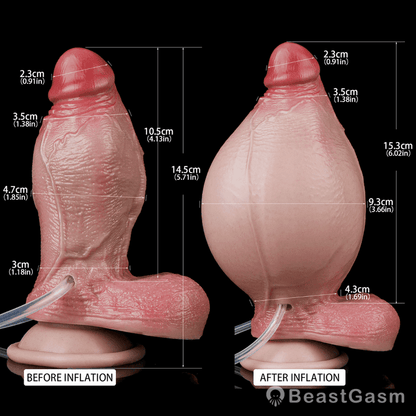 Trajan 5.5 Inch Squirting Inflatable Dildo – Discreet & Realistic - BeastGasm