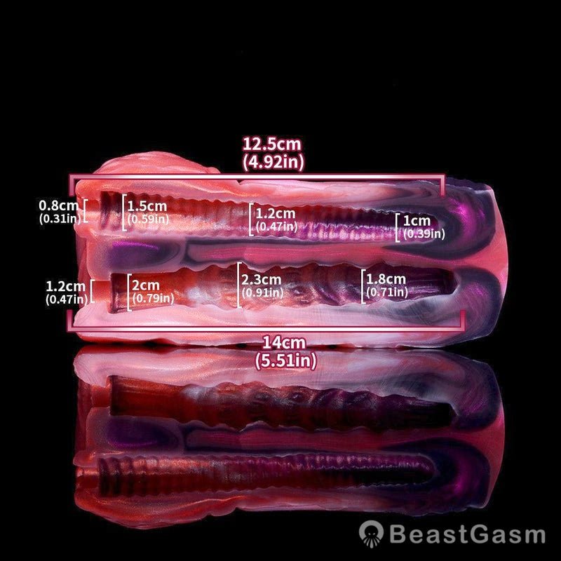 Twin Ember Clutch – Fiery Fantasy Dual - Hole Stroker for Men - BeastGasm