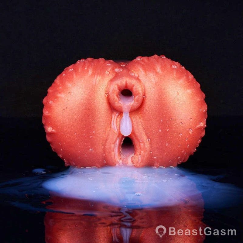 Twin Ember Clutch – Fiery Fantasy Dual - Hole Stroker for Men - BeastGasm