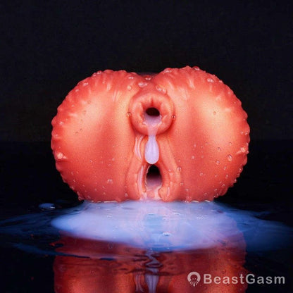 Twin Ember Clutch – Fiery Fantasy Dual - Hole Stroker for Men - BeastGasm