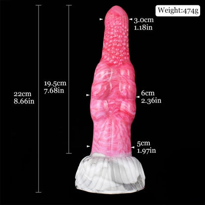 👾 Ulrichus 8.6 - Inch Vibrating Knot Vibrator – G - Spot Butt Plug for Wild Pleasure - BeastGasm
