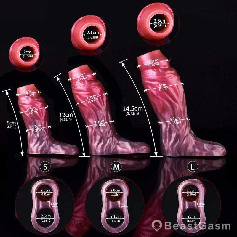 Unniass Fantasy Cock Sleeve - Monster Penis Extender - BeastGasm