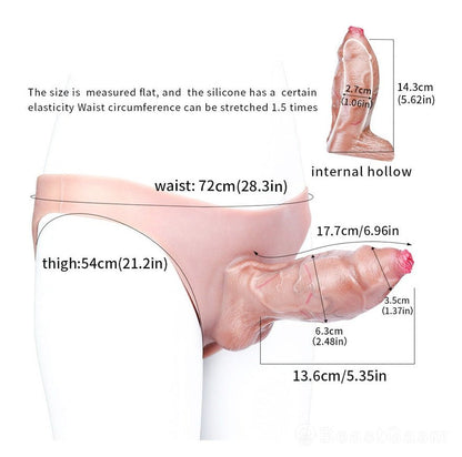 Veiny Penis Sheath Underwear – Heavy - Duty Girth Booster for Men 💪 - BeastGasm