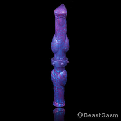 🦋 Velvet Swirl Liquid Silicone Fantasy Double Ended Dildo - BeastGasm