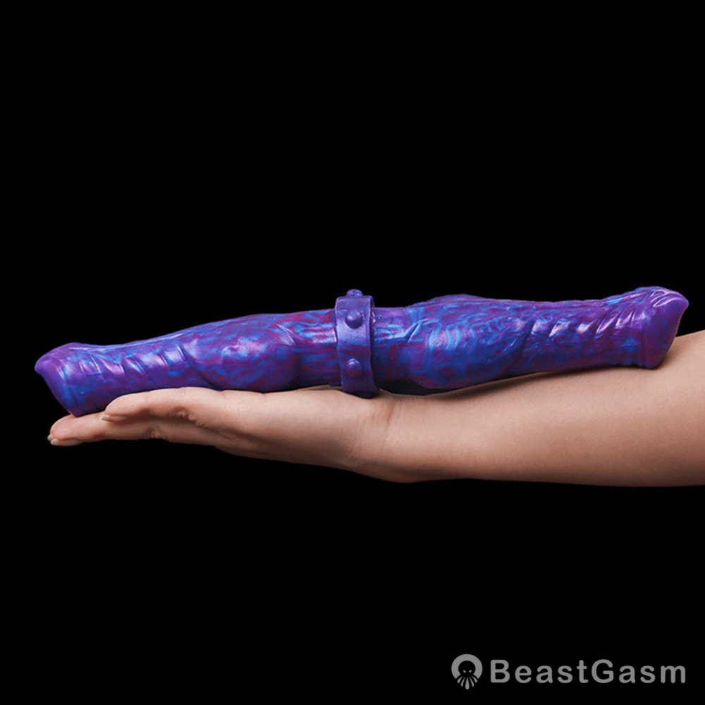 🦋 Velvet Swirl Liquid Silicone Fantasy Double Ended Dildo - BeastGasm