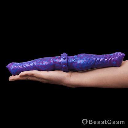 🦋 Velvet Swirl Liquid Silicone Fantasy Double Ended Dildo - BeastGasm