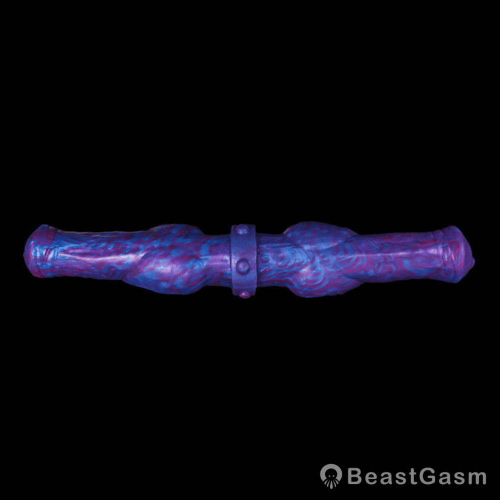 🦋 Velvet Swirl Liquid Silicone Fantasy Double Ended Dildo - BeastGasm