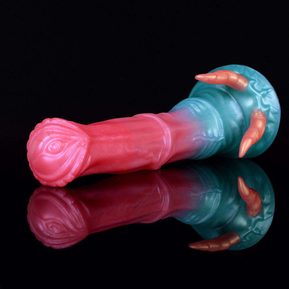 Vicky Demon Horse Dildo – 9.29” Textured Fantasy Toy with Horns - BeastGasm