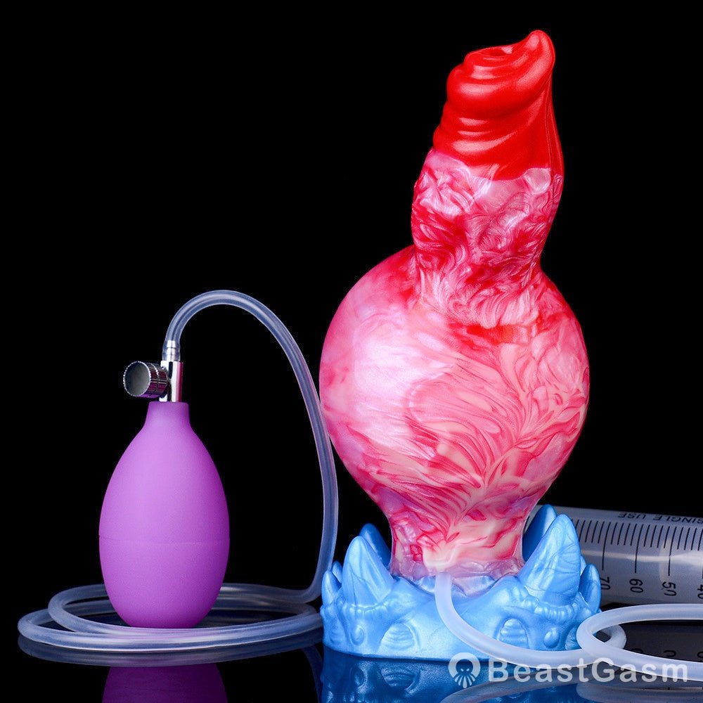 🐦‍🔥 Victor Inflatable Dragon Silicone Dildo – Hands - Free Fantasy Fun - BeastGasm