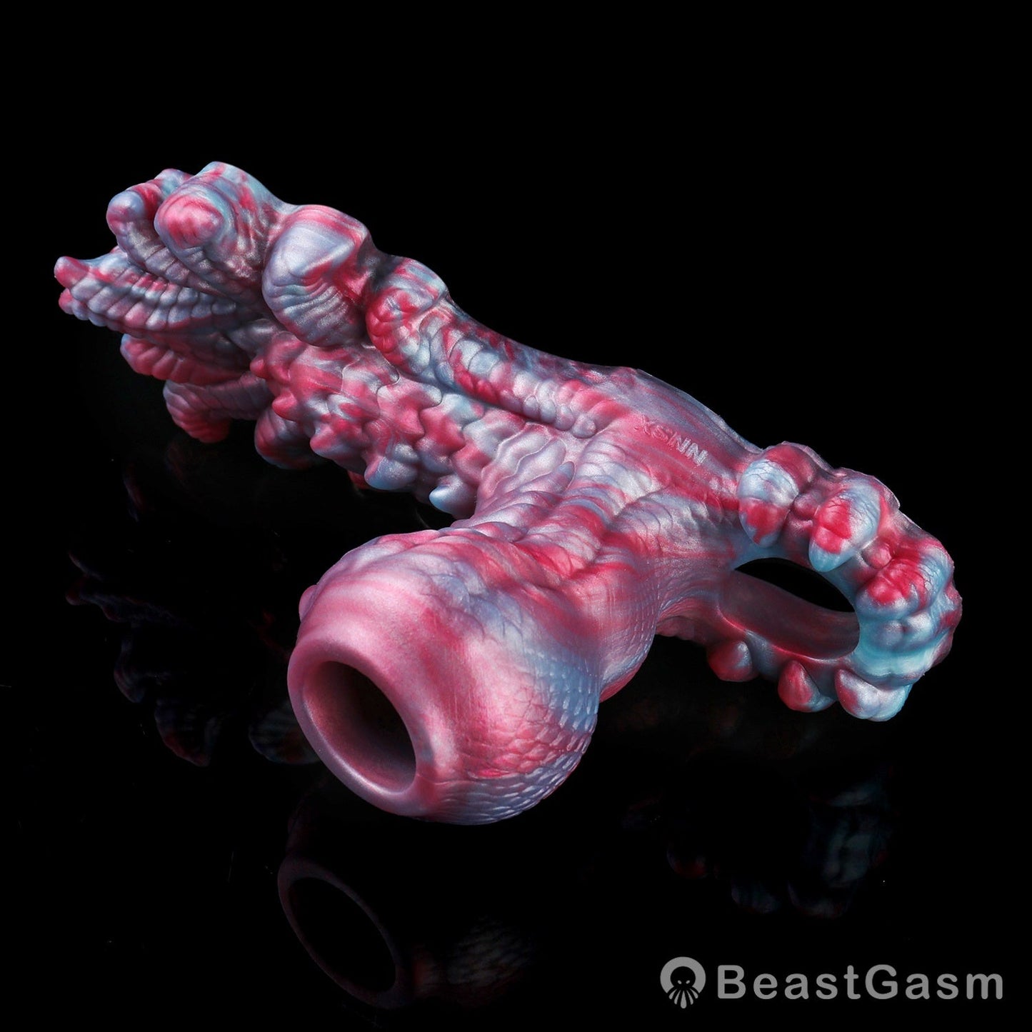 👾 Voidforge Alien Cock Sleeve & Grinder | Platinum Silicone - BeastGasm