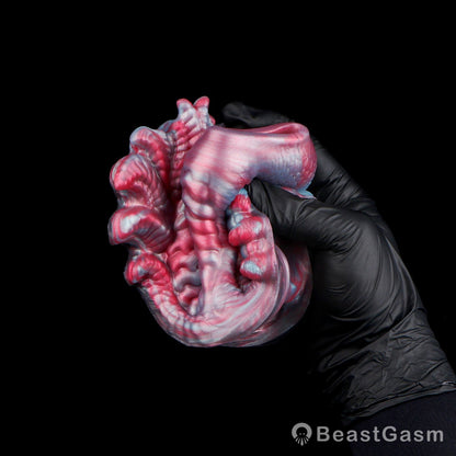 👾 Voidforge Alien Cock Sleeve & Grinder | Platinum Silicone - BeastGasm