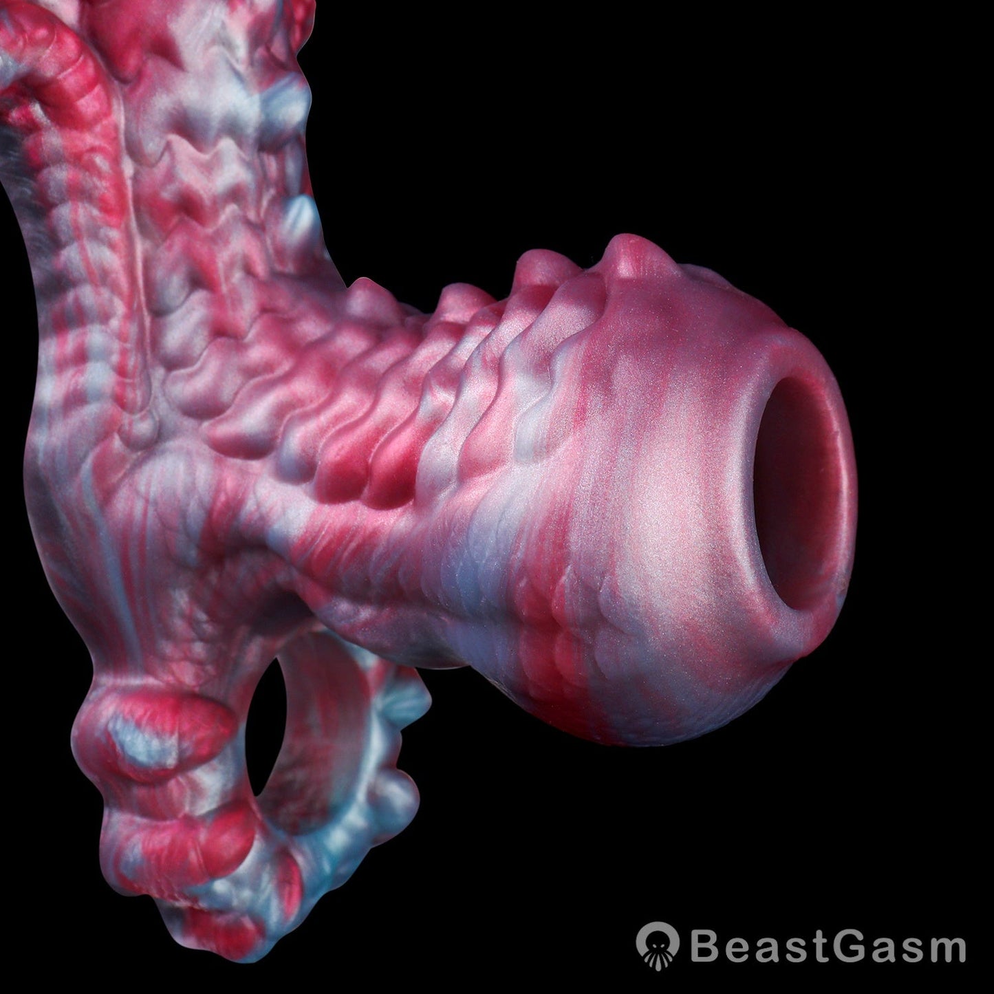 👾 Voidforge Alien Cock Sleeve & Grinder | Platinum Silicone - BeastGasm