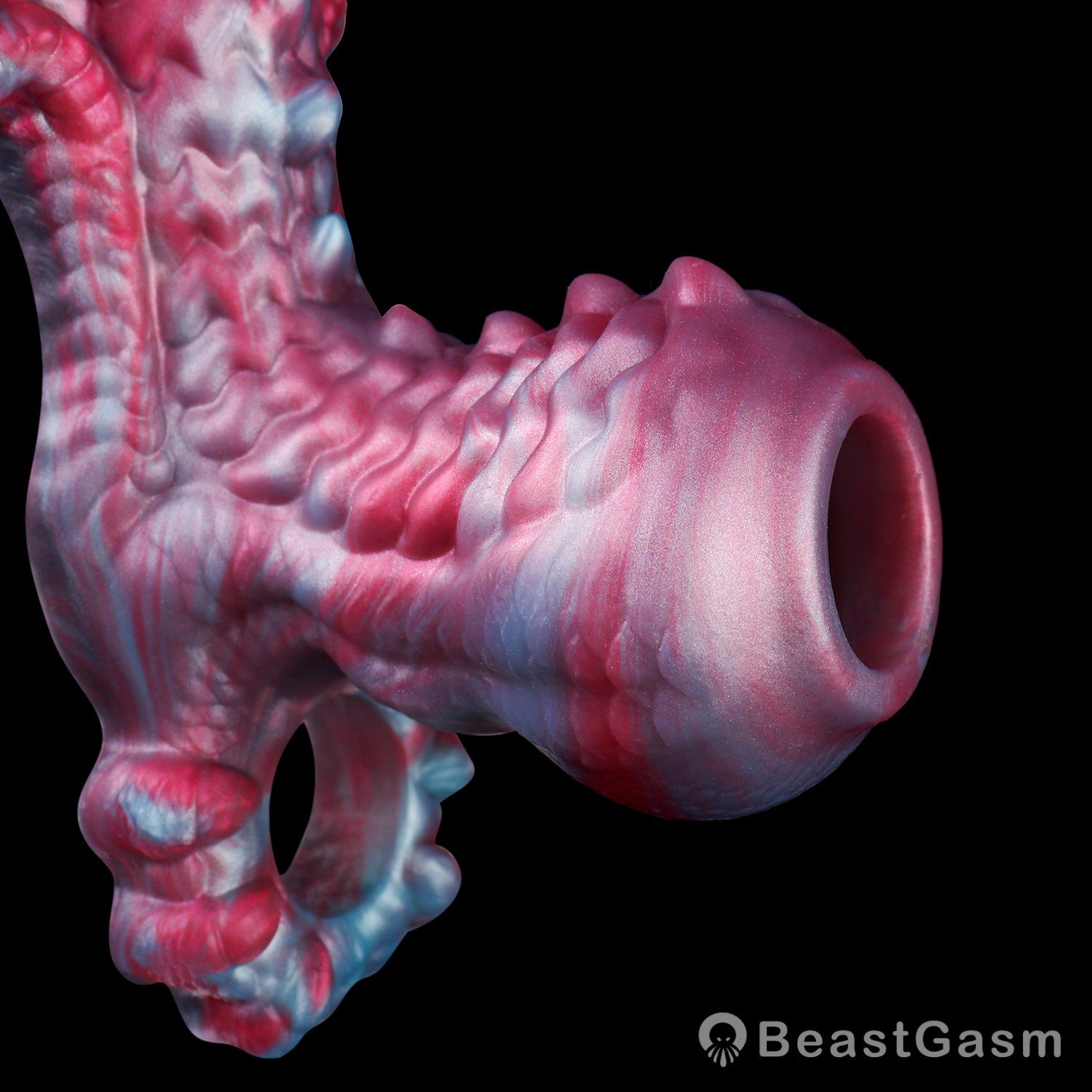 👾 Voidforge Alien Cock Sleeve & Grinder | Platinum Silicone - BeastGasm