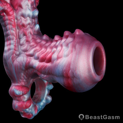 👾 Voidforge Alien Cock Sleeve & Grinder | Platinum Silicone - BeastGasm
