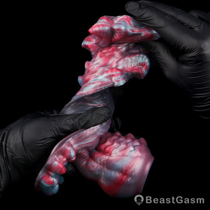 👾 Voidforge Alien Cock Sleeve & Grinder | Platinum Silicone - BeastGasm