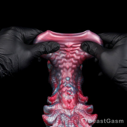 👾 Voidforge Alien Cock Sleeve & Grinder | Platinum Silicone - BeastGasm