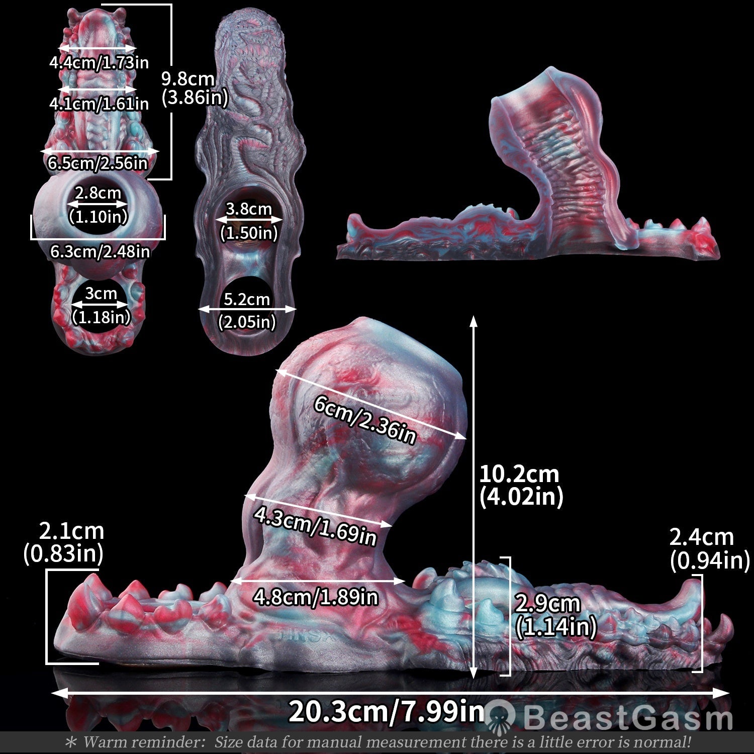 🐶 Voidhound Alien Canine Knot Cock Sleeve with Grinding Plate - BeastGasm