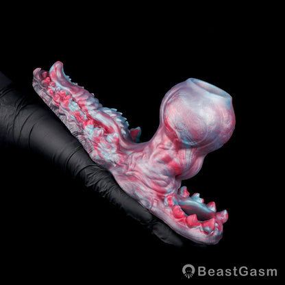🐶 Voidhound Alien Canine Knot Cock Sleeve with Grinding Plate - BeastGasm