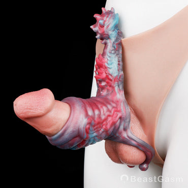 🔥 Voidhound Canine Knot Sleeve | Dual-Pleasure Penis Extender - BeastGasm