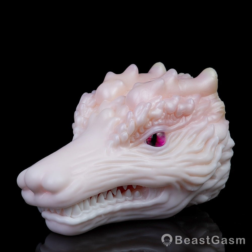 White Dragon Pocket Pussy – Fantasy Oral Silicone Toy 🐉 - BeastGasm