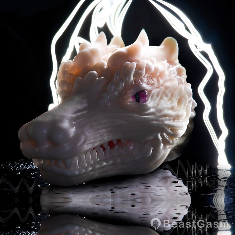 White Dragon Pocket Pussy – Fantasy Oral Silicone Toy 🐉 - BeastGasm