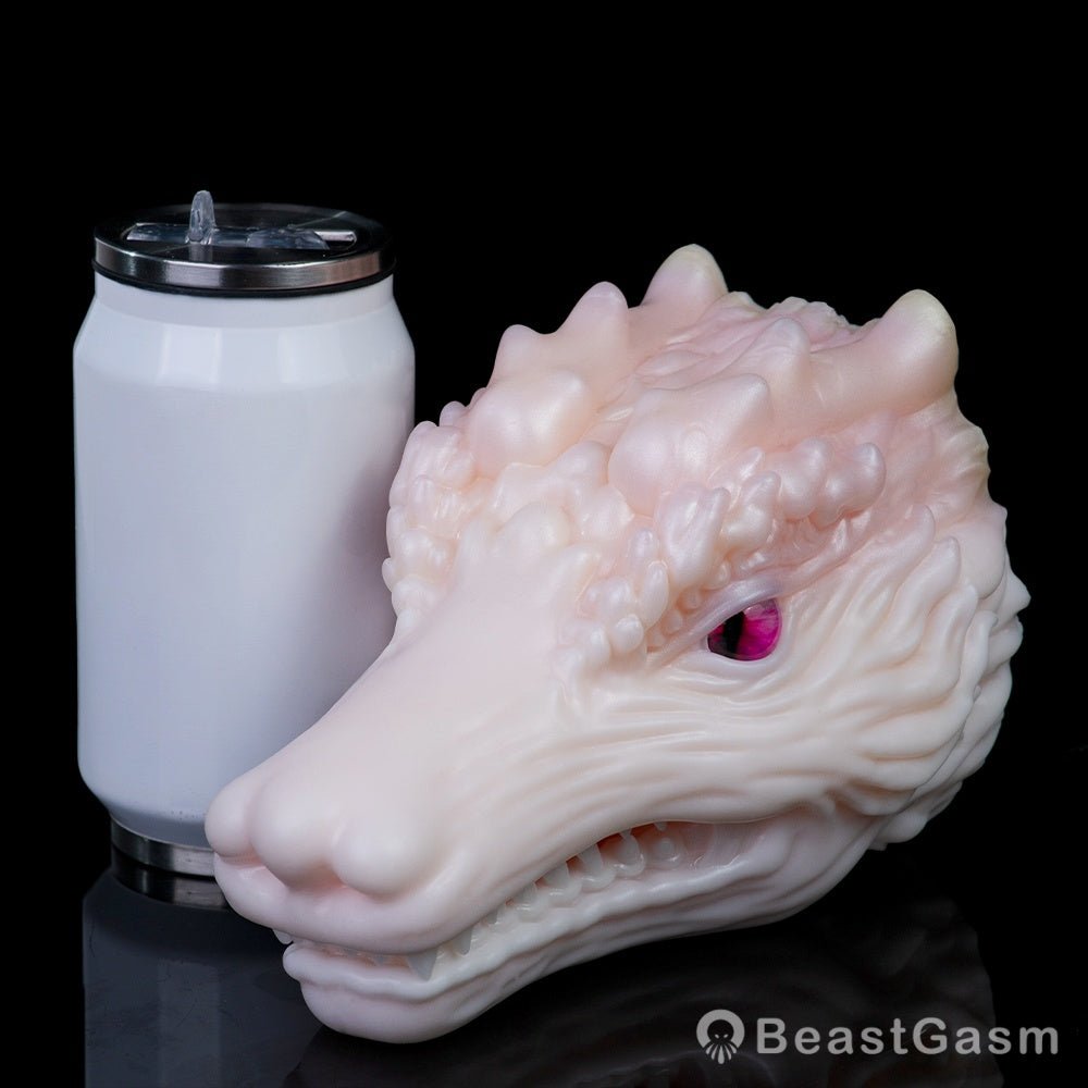 White Dragon Pocket Pussy – Fantasy Oral Silicone Toy 🐉 - BeastGasm