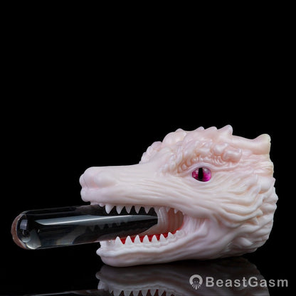 White Dragon Pocket Pussy – Fantasy Oral Silicone Toy 🐉 - BeastGasm