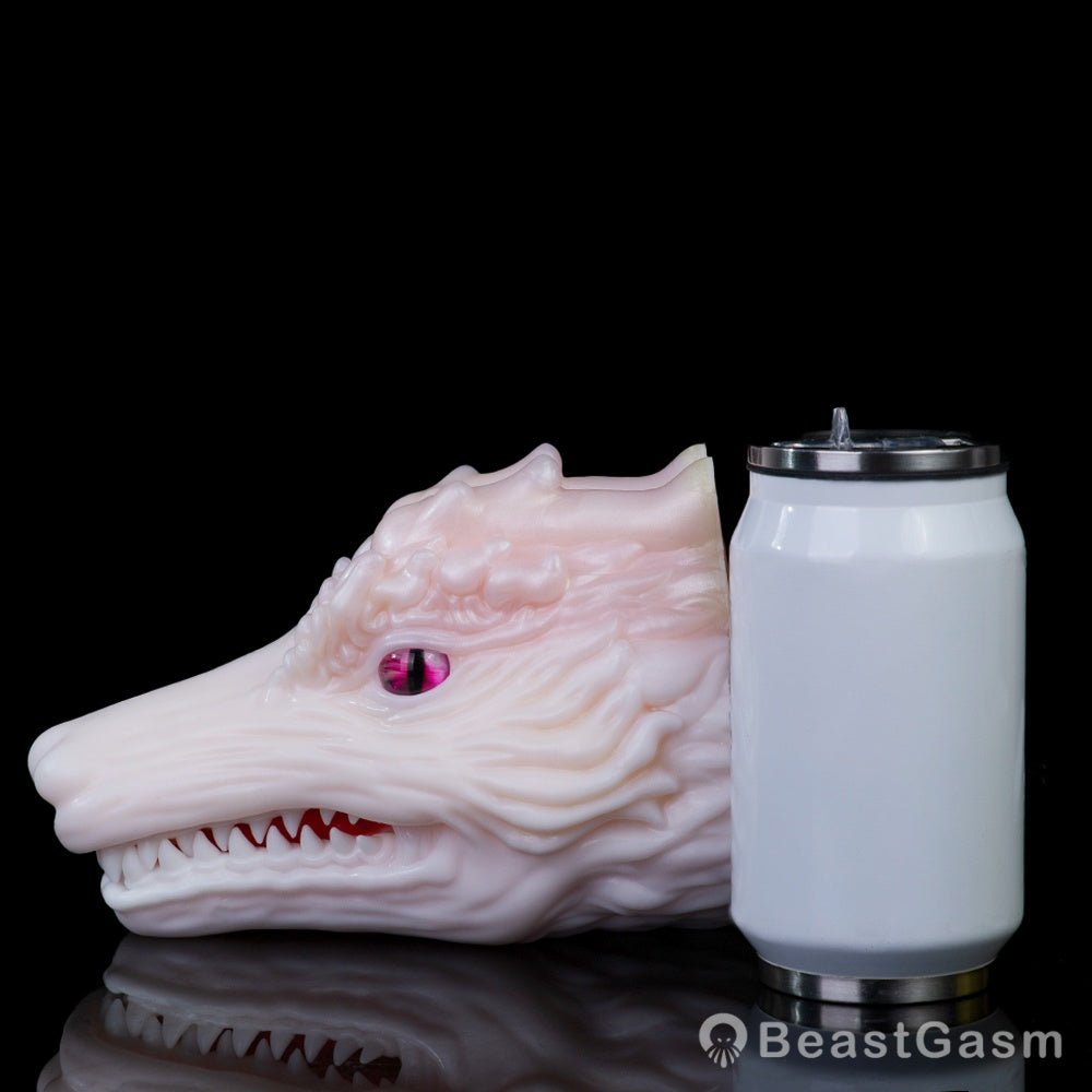 White Dragon Pocket Pussy – Fantasy Oral Silicone Toy 🐉 - BeastGasm